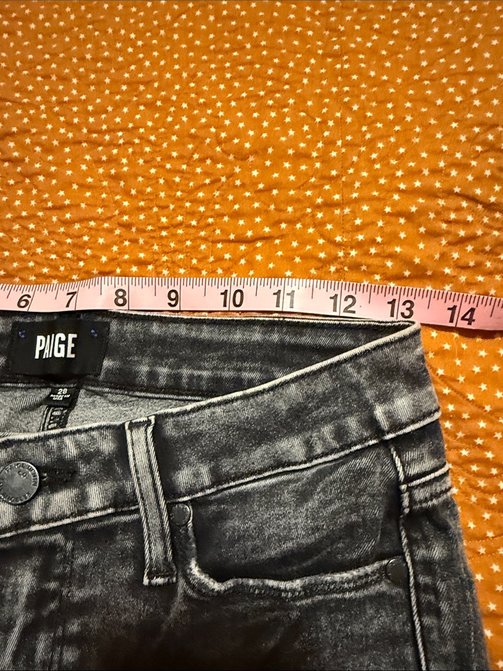 PAIGE Washed Black High-Rise Skinny Jeans with Frayed Hem - Picture 3 of 7